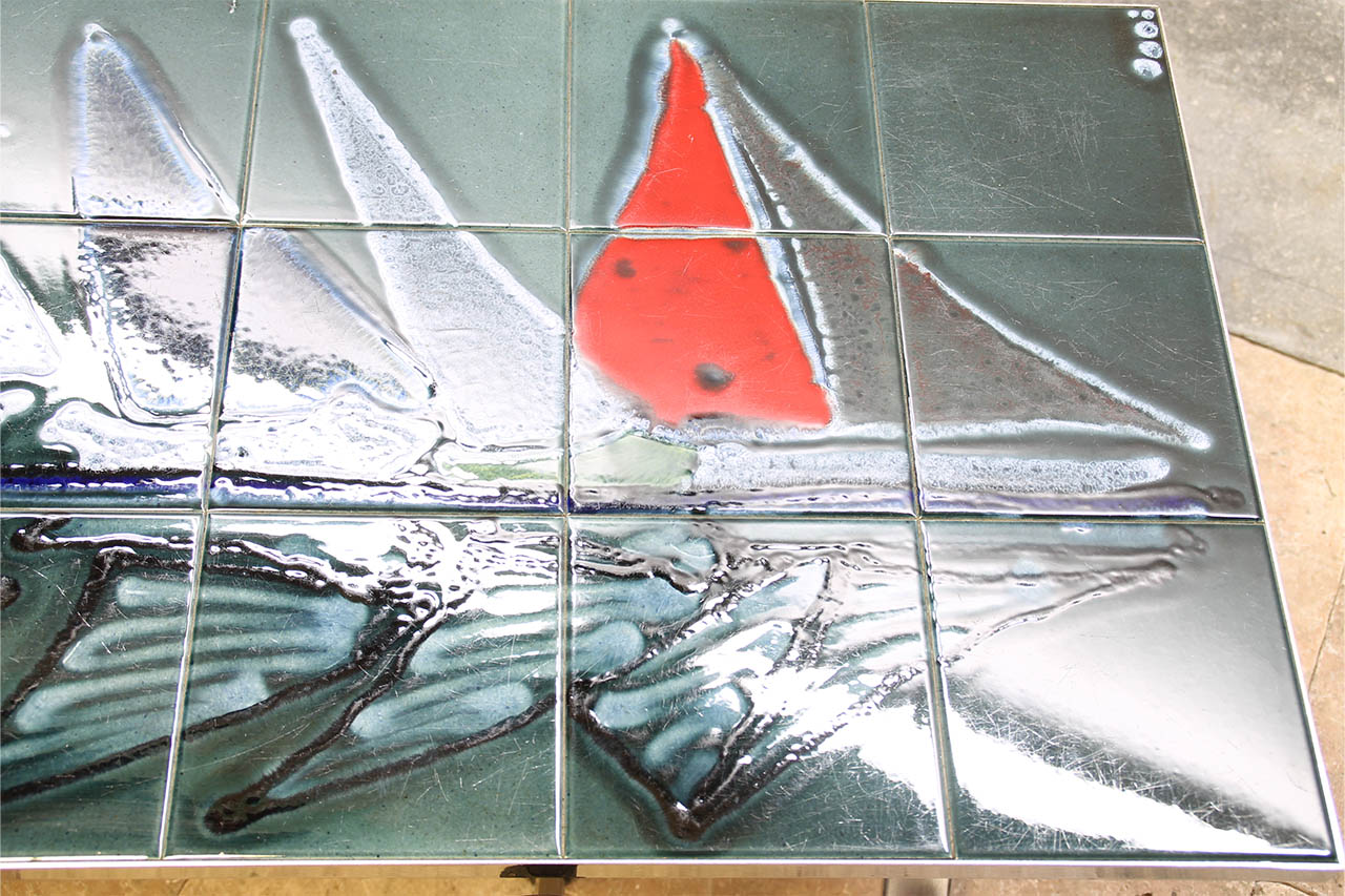 Table Basse Vintage en Céramique de Vallauris des années 1960 – Image 7