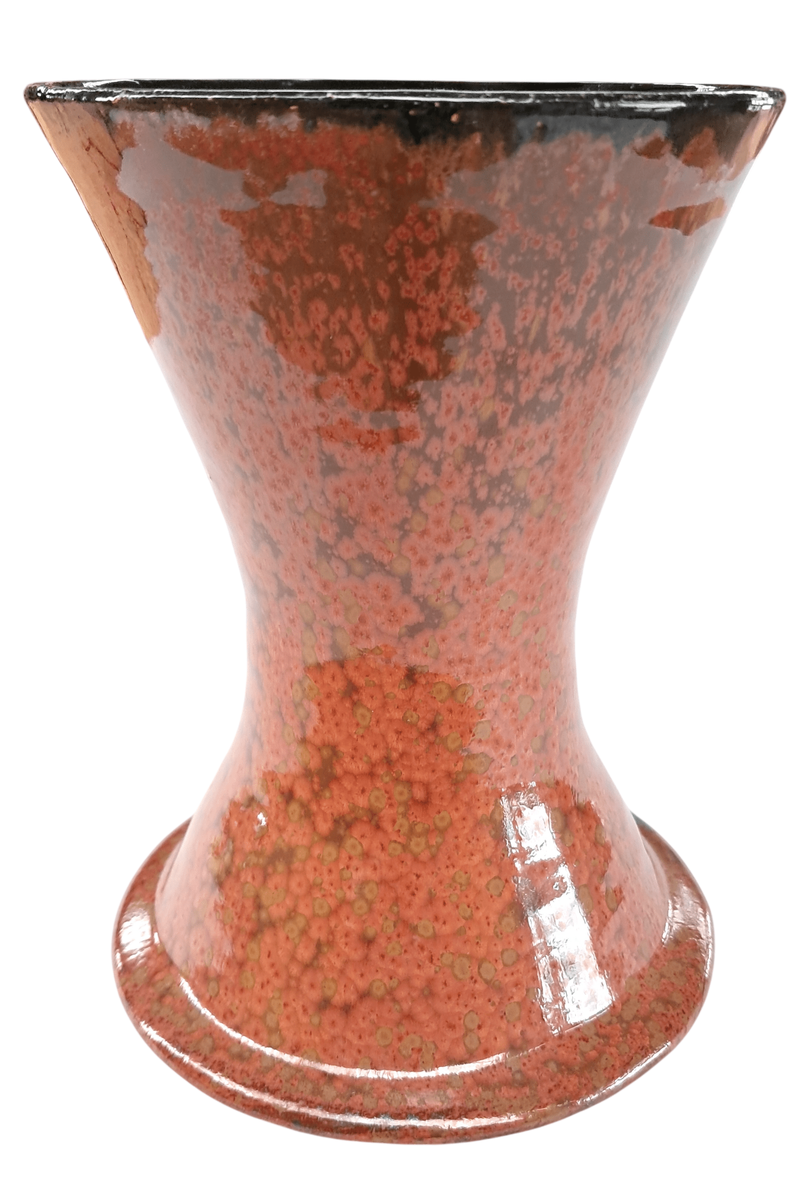 Vase Diabolo en Céramique Émaillée – Image 2