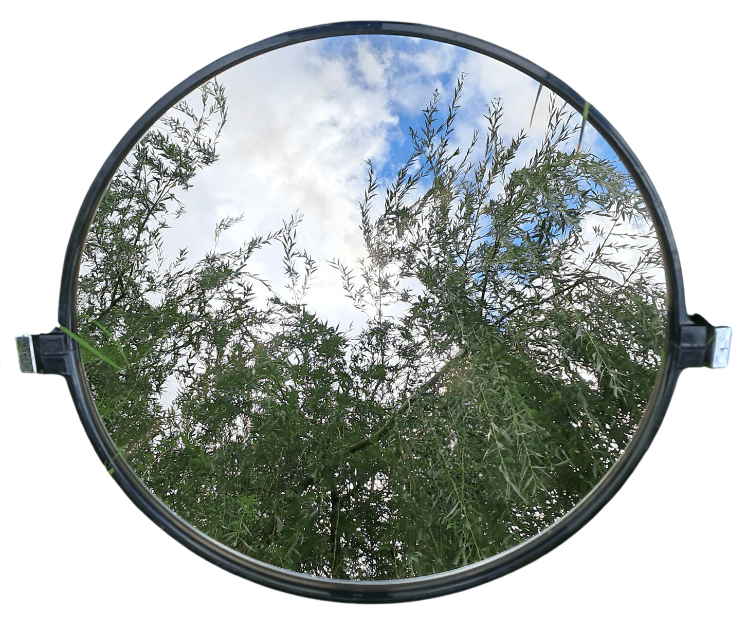 Paire de miroirs ronds Vintage. – Image 2