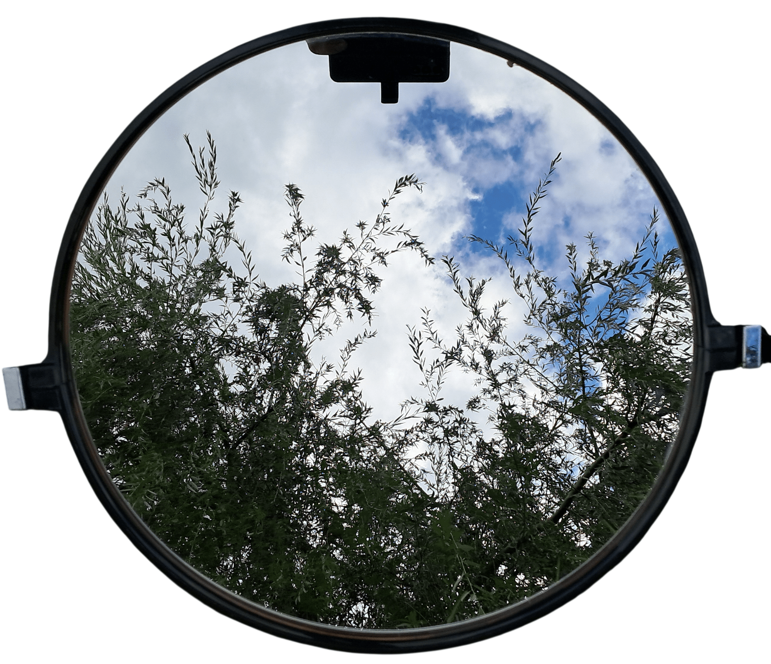 Paire de miroirs ronds Vintage. – Image 3