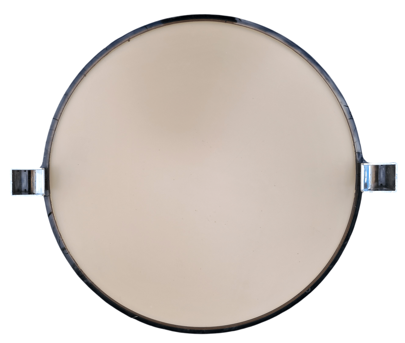 Paire de miroirs ronds Vintage. – Image 4